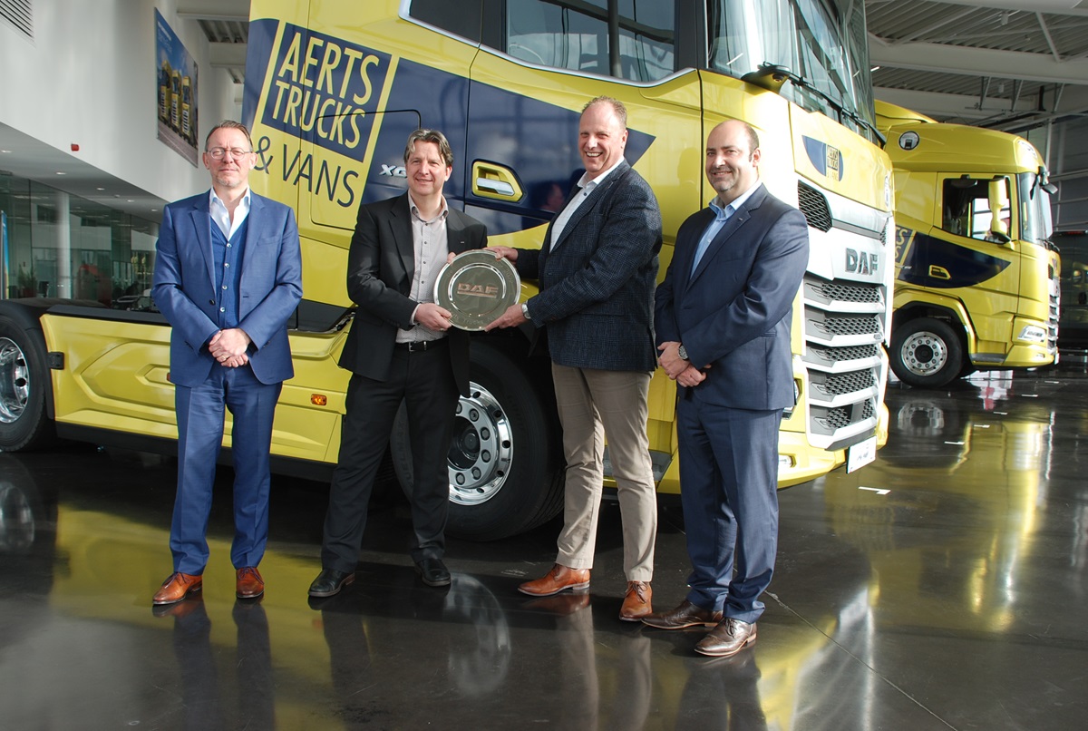 Aerts Trucks uitgeroepen tot Best Dealer of the Year 2022 van DAF North-West