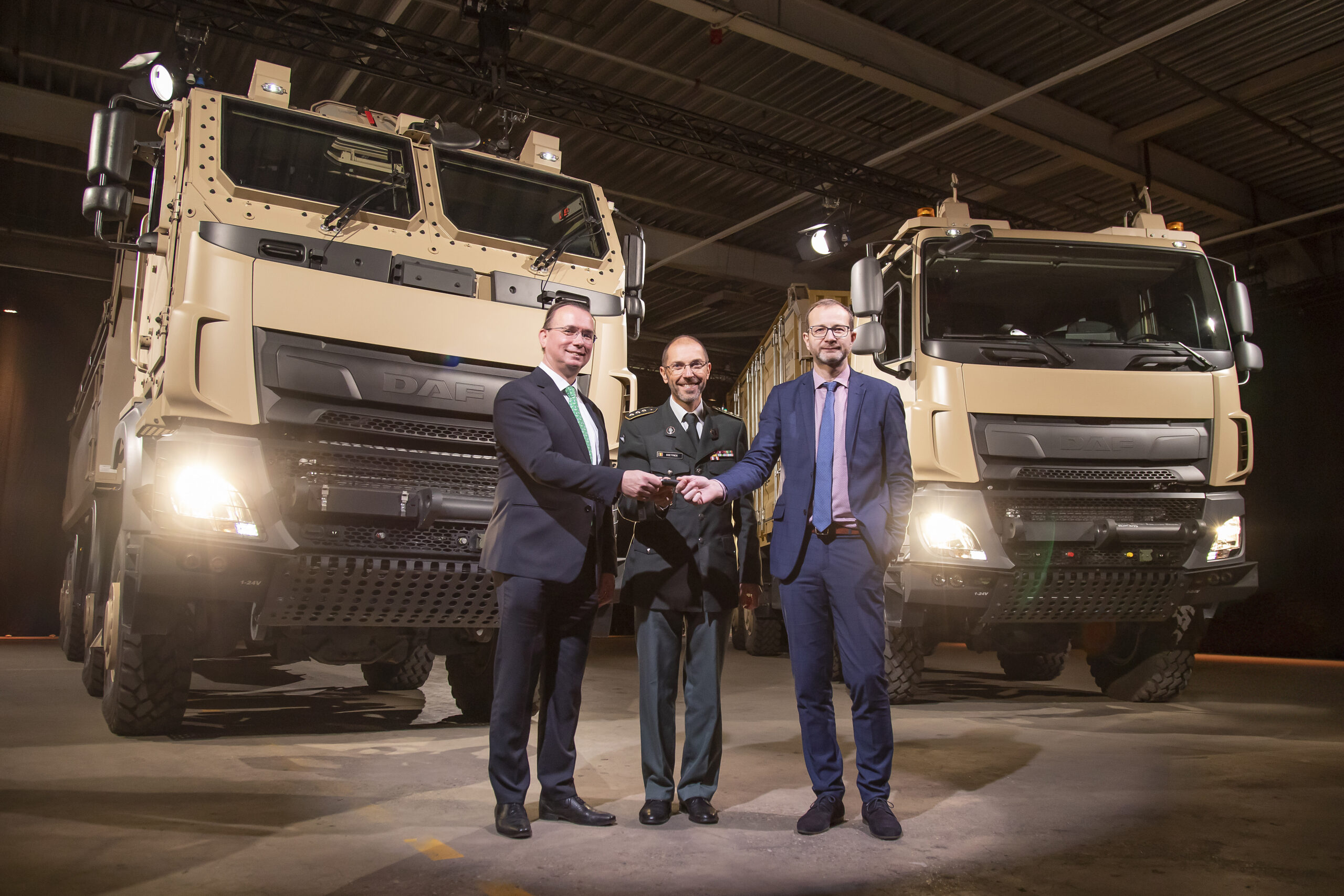 Eerste DAF CF Military trucks geleverd aan Belgische Defensie